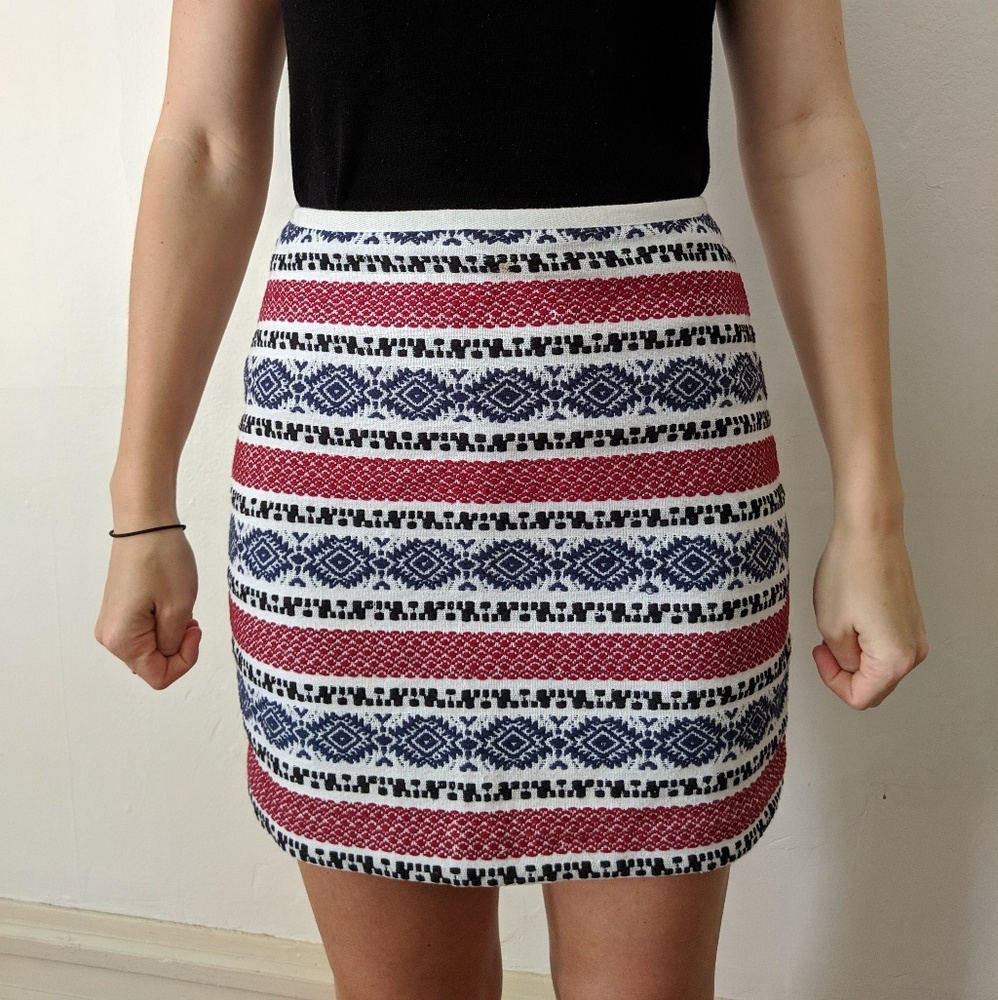 Madewell Jacquard Gamine Skirt sz. 2